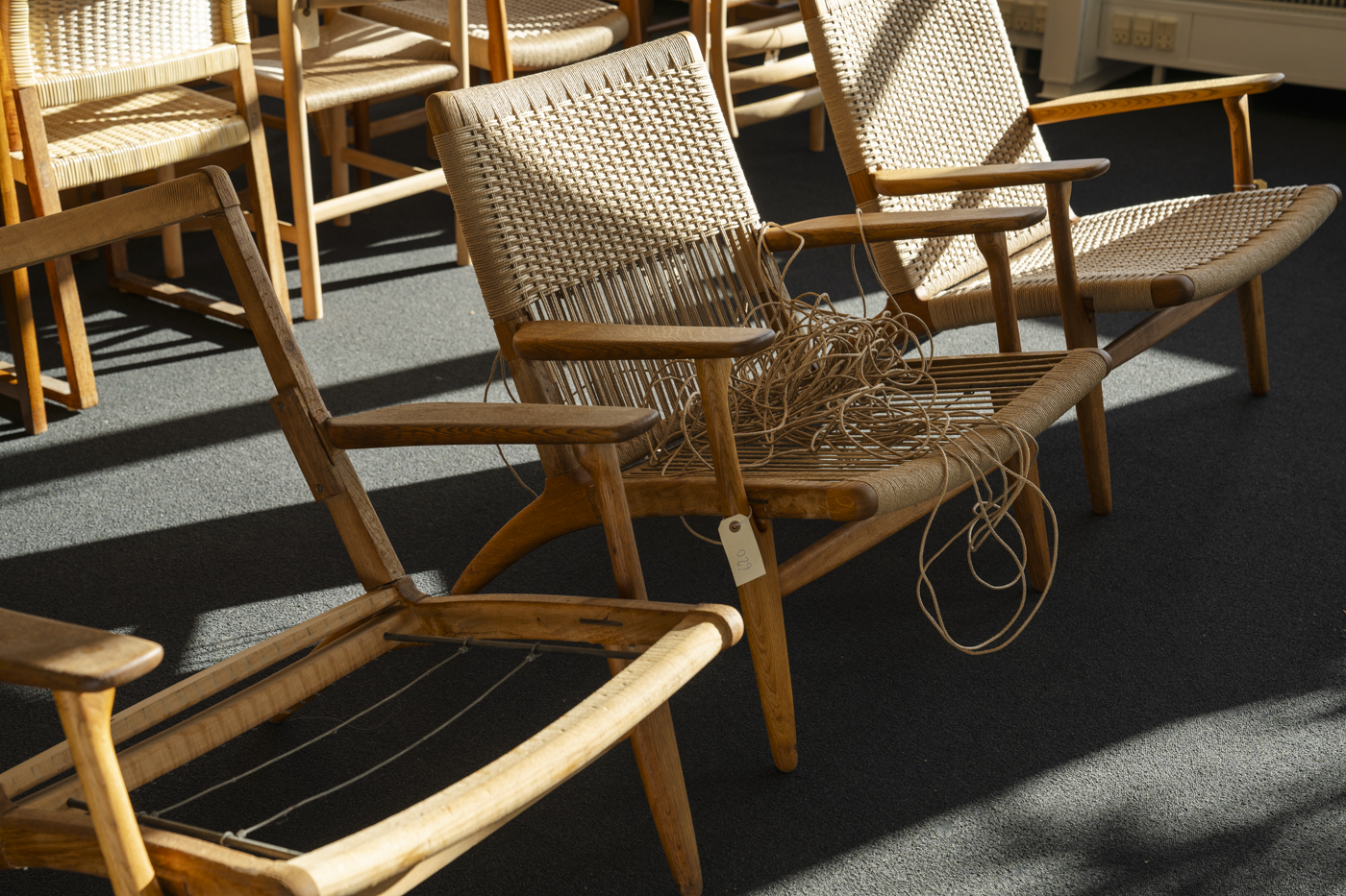 Håndværk med stoleflet og flettning